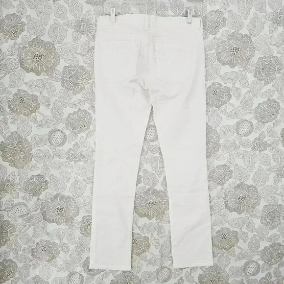J.Crew Stretch Matchstick White Straight Leg Women's Jeans 27 9043 - Picture 2 of 8